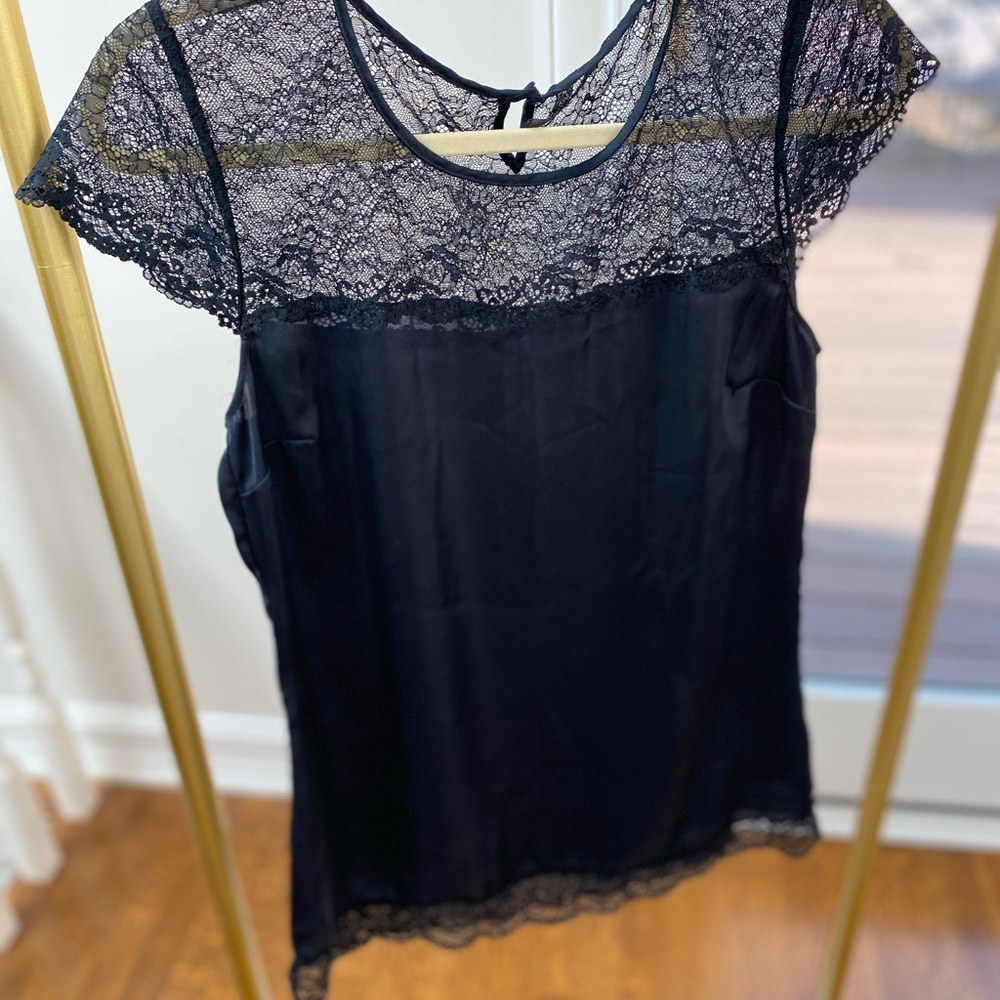 Intimissimi Black Lace Detail Top